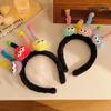 Animals Plush Headbands Ball Crooked Stick Crooked Furry Hair Accessories