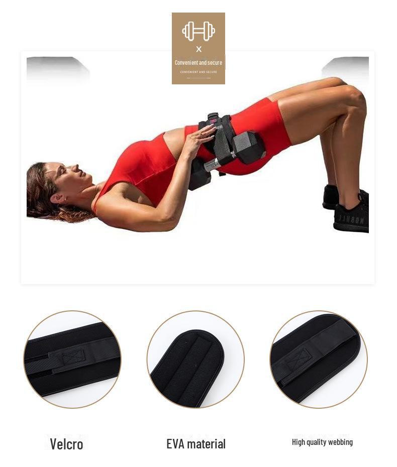 Hip Bridge Dumbbell Hip Push Belt for Men and Women - Portable Fitness Training Aid