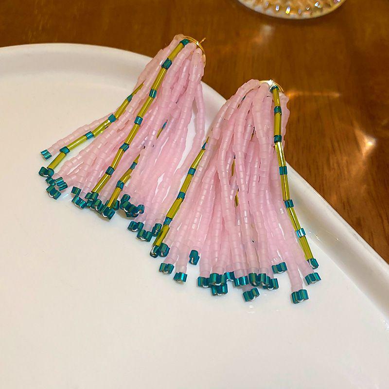 

Ретро серьги «Серебряная игла» с инкрустацией бриллиантами, кристаллами и жемчугом - Роскошные длинные серьги в европейском и американском стиле для женщин