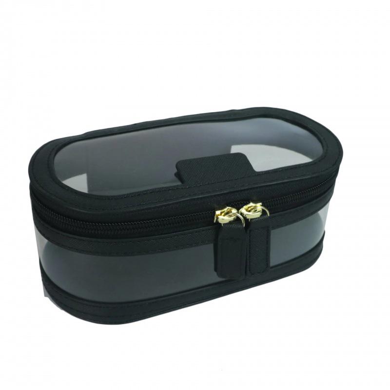 Double-Layer Makeup Bag: Mother-Child Transparent Travel Wash Bag with Wet/Dry Separation