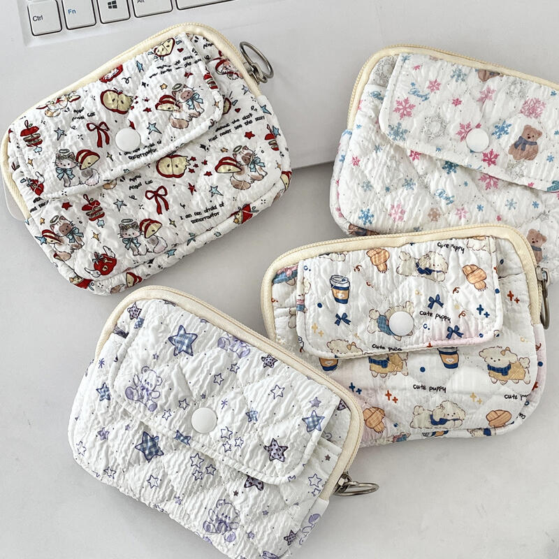 

Labella Quilted Mini Storage Quilted Wallet Zipper Pouch Option 02