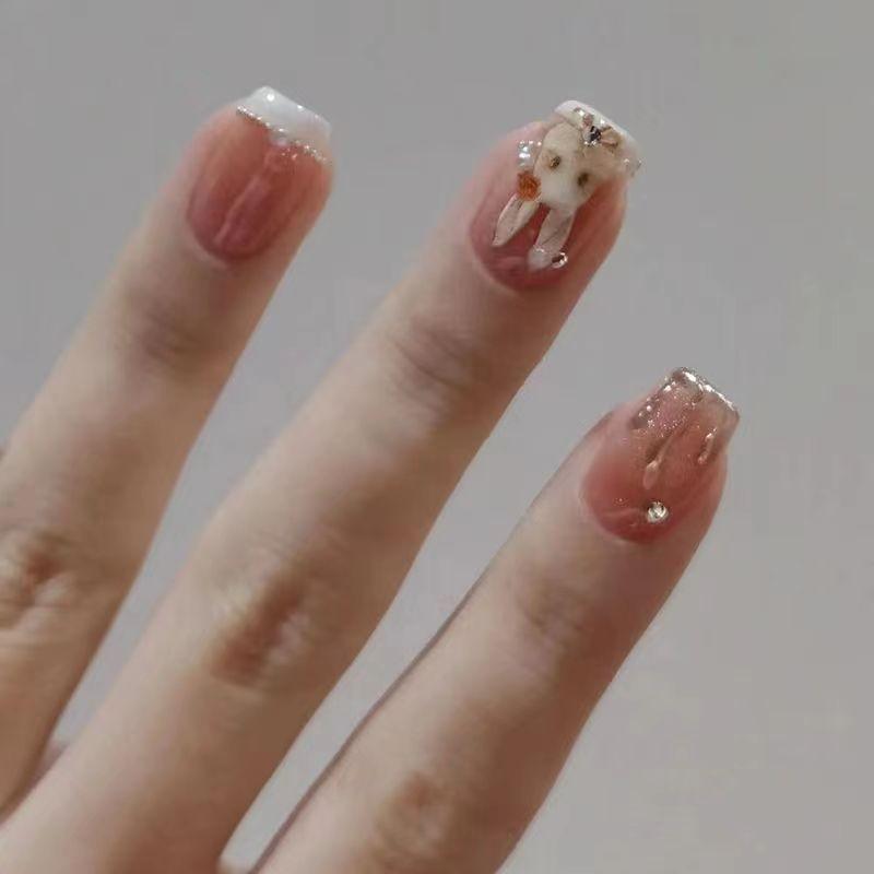 Rabbit Manicure Handmade Wearing Sweet Girl False Nail Patch Beautiful