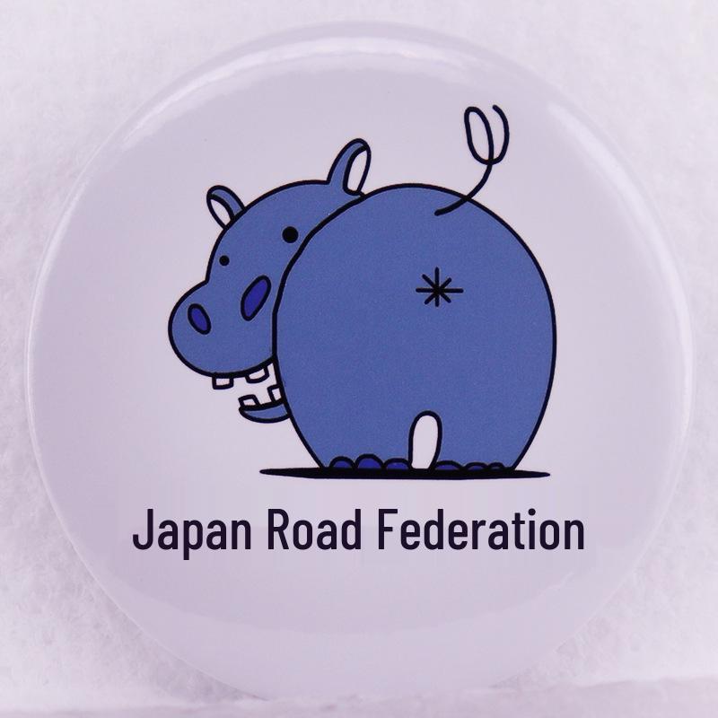 Girls und Panzer Япония Федерация Танкеристов Аниме Значок белый