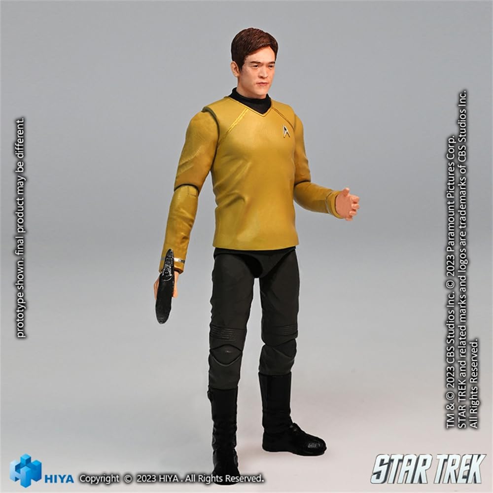 HiPlay HIYA 1/18 Scale EXQUISITE MINI Series Star Trek Sulu EMS0259 Movable Action Figure with Accessories, Full Set