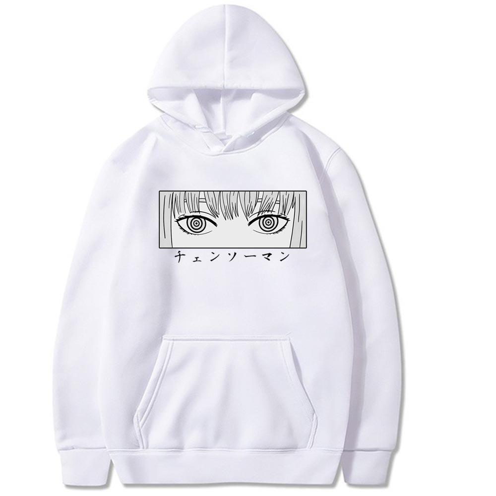 Denji Makima Japanese Animation Men's Hoodie Vintage Unisex Pullover Men Vintage Graphic Hoody Tops Oversize Clothing