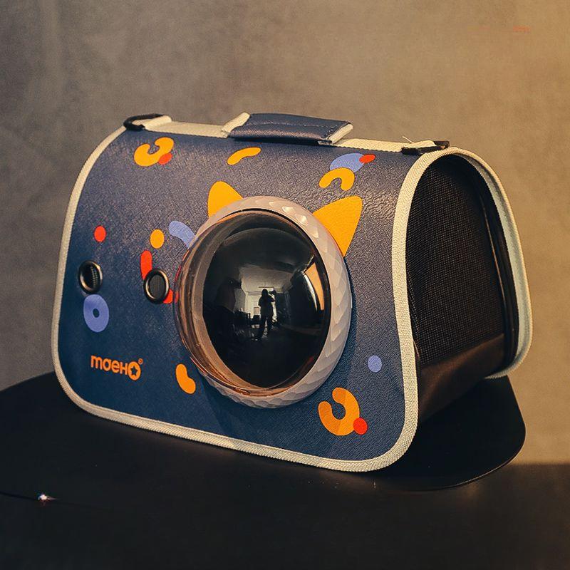 

Портативная дышащая сумка на одно плечо для вашего питомца. Fits 0-6 kg