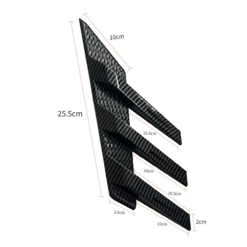 Universal Rear Windshield Side Spoiler Side Vents Decoration General Window Louvers Exterior Decorative Rear Wing Accessories