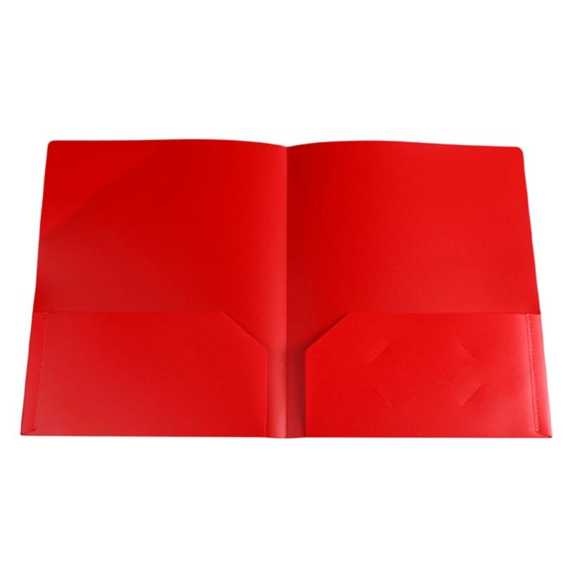 1/6Pcs Two-Pocket Folder Letter Size Folders with Pockets Holds 100 Sheets Document Organiser Presentation File Folder