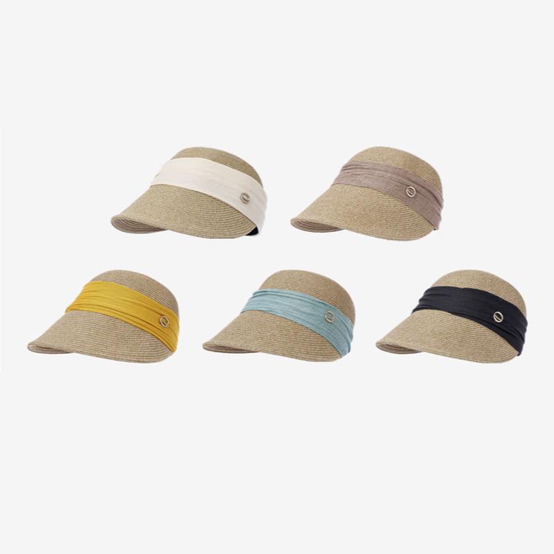 Spring Summer Straw Woven Breathable Sunscreen Fisherman Hat Outdoor Women's Cap