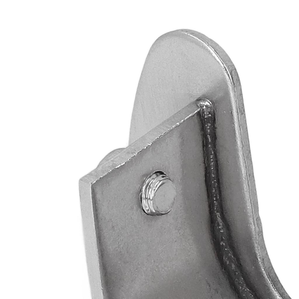 6 Sets 32mm Wardrobe Brackets Stainless Steel Heavy Duty U Shaped Closet Rod End Support with Screws