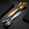 304 Stainless Steel Serving Spoon Flat Bottom Soup Spoon Shovel Rice Spoon  Kitchen