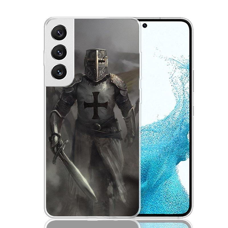 Knights Templar Crusades Phone Case For Samsung Galaxy S26 Ultra S23 S24 S25 Edge S20 FE S21 S22 Plus Soft Print Shell Cover Fun