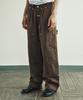 THEVINYLHOUSE Stitch Double Knee Pants Brown