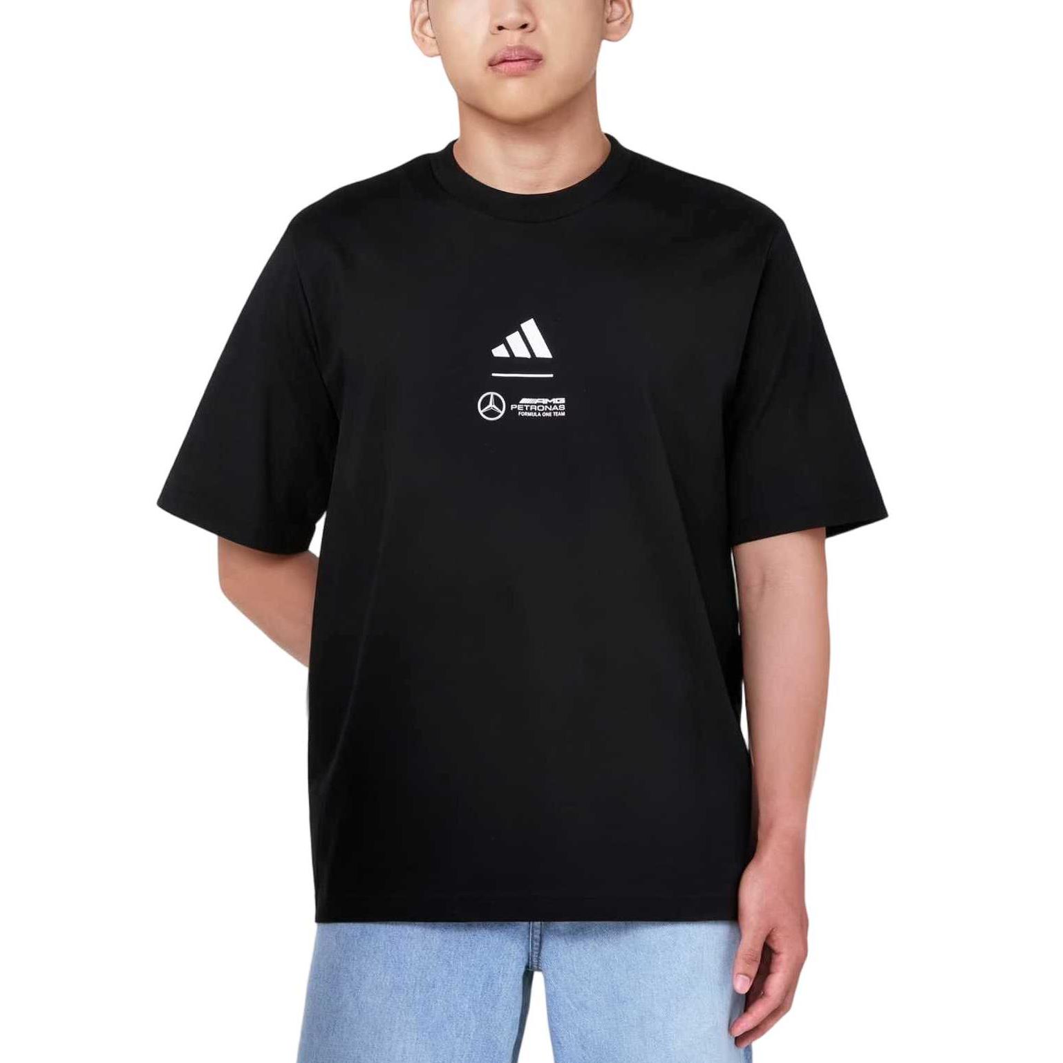 

Adidas Sportswear Mercedes - Amg Petronas Formula One Singapore Gp Helmet Comfortable Round Neck Pullover Short Sleeve T-Shirt Men Tops KL3049 XL