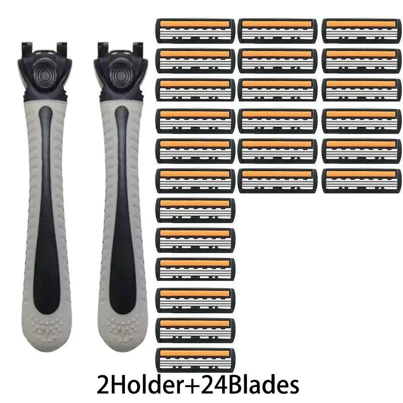 3-warstwowe Bezpieczeństwo Klasyczne Manualne Maszynki Wymienne Ostrza Ostrze do Golenia na Mokro Nóż do Usuwania Włosów z Ciała i Twarzy