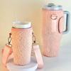 Suitable for Stanley Ice Cup Sleeves, 16Oz/40Oz Large Capacity Insulated Cup Sleeves, Plush Hand-Held Cross-Body Water Bottle Bag