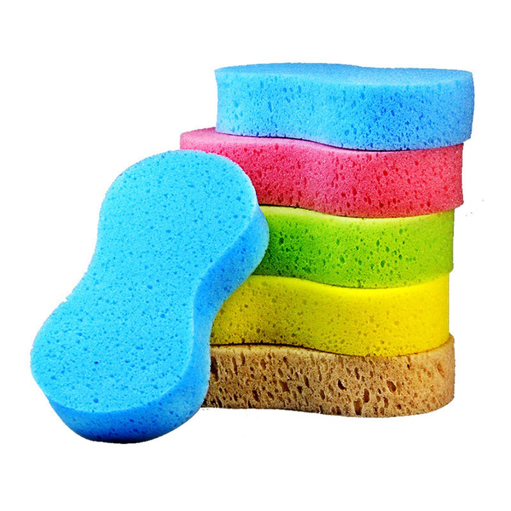5pcs Car Wash Sponge Large Sponges Multi-Purpose Car Cleaning Sponge High Density Waxing Wiping Car Sponge(Random Color)