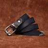 Belte kvinners personlighet Trendy All-Match Retro Preg Ekte Cattlehide Lær Overflate Uformell jeans Pin Spenne Belte Dame