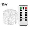 Indoor DIY Craft Lighting Copper Wire Fairy Lights with Remote, 8 Modes 10-Level Dimming Timer, Waterproof Halloween Christmas Tree Decorations
