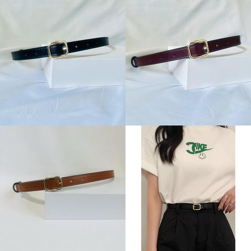 Womens Slim Stylish Alloy Buckle Belt Timeless Retro Fashion Ideal For Casual Wear