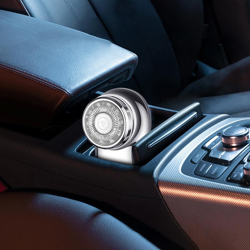 Tragbarer Mini-Bartrasierer für Männer Elektrischer LED-Display-Rasierer Reise Bartmesser Körperhaartrimmer Entferner