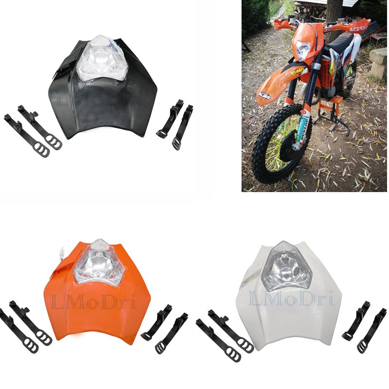 LMoDri 4 Colors Motorcycle Dirt Bike Motocross Universal Headlight Fairing For KTM SX