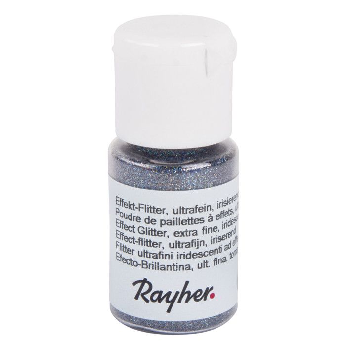 Poudre de paillettes irisée Bleu gris Ultrafine 10 ml