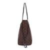 2025 Women Checkered Tote Shoulder Bag Purse Pu Leather Handbag Bag With Inner Pouch-r