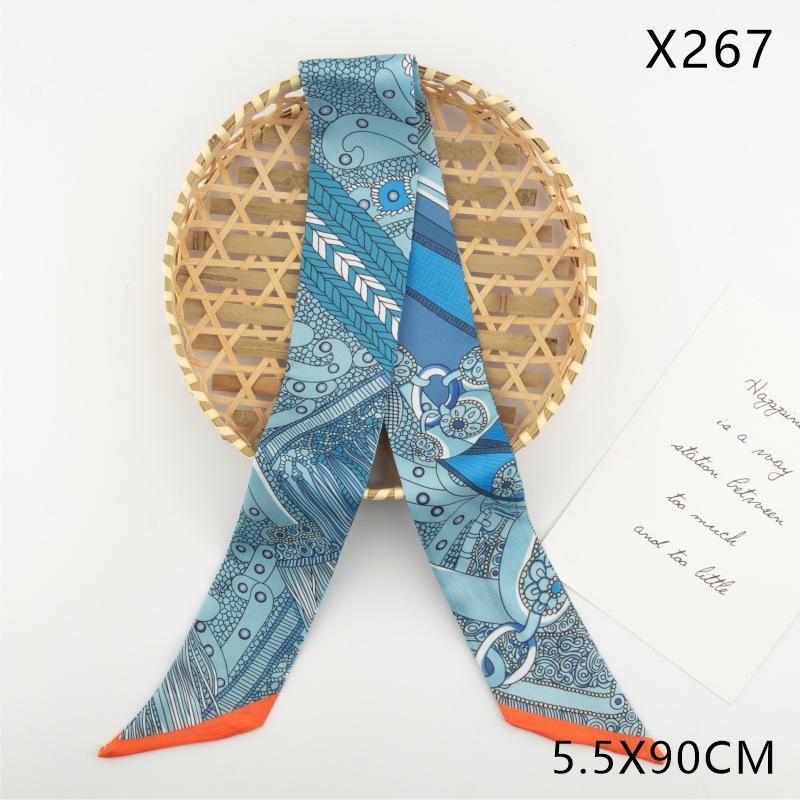 Versatile Vintage Silk Scarf: Hair Tie, Headband, Bag Accessory