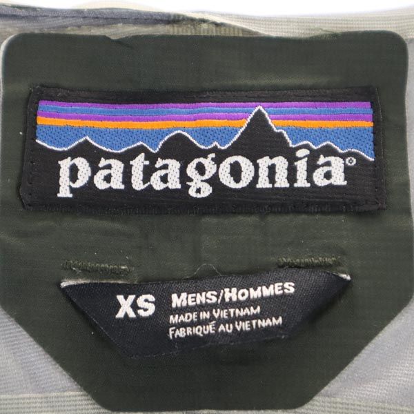 patagonia Outdoor 81827 Nylon jacket XS khaki rain wear Men's Used