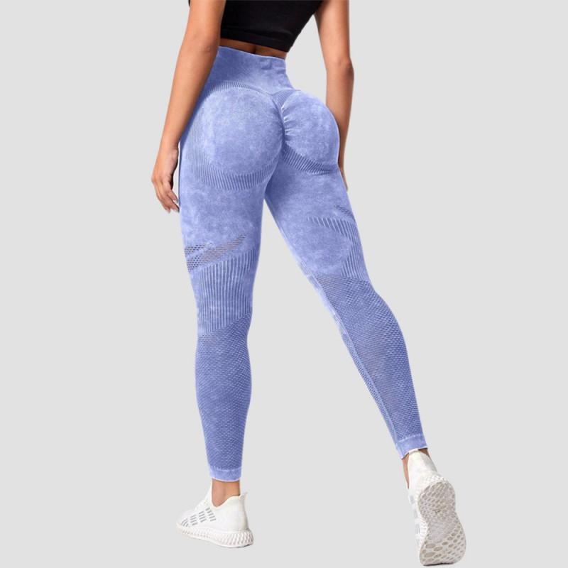 Womens High Waist Seamless Yoga Pants Sand Washed Tight Workout Leggings Running Fitness
