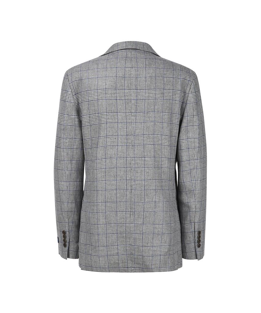 Brooks Brothers Classic Fit Linen Hopsack 2-Button Jacket (Grey) (Bbjsmf8453Wem)