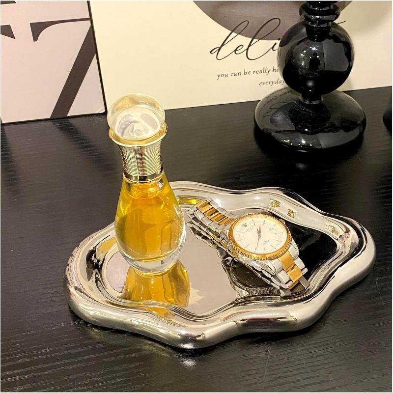 Cute Jewelry Tray Plastic Trinket Dish Vanity Organizer For Ring Earring Necklace Key Bowl Aesthetic Room Decor Desktop Storage