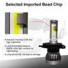 VIPIH 2pcs H4 LED Headlight LED Fog Light 36W 8000LM High Brightness COB Beam 6000K Bulbs, H4/HB2/9003 Bulbs, Chip, Hi/Lo