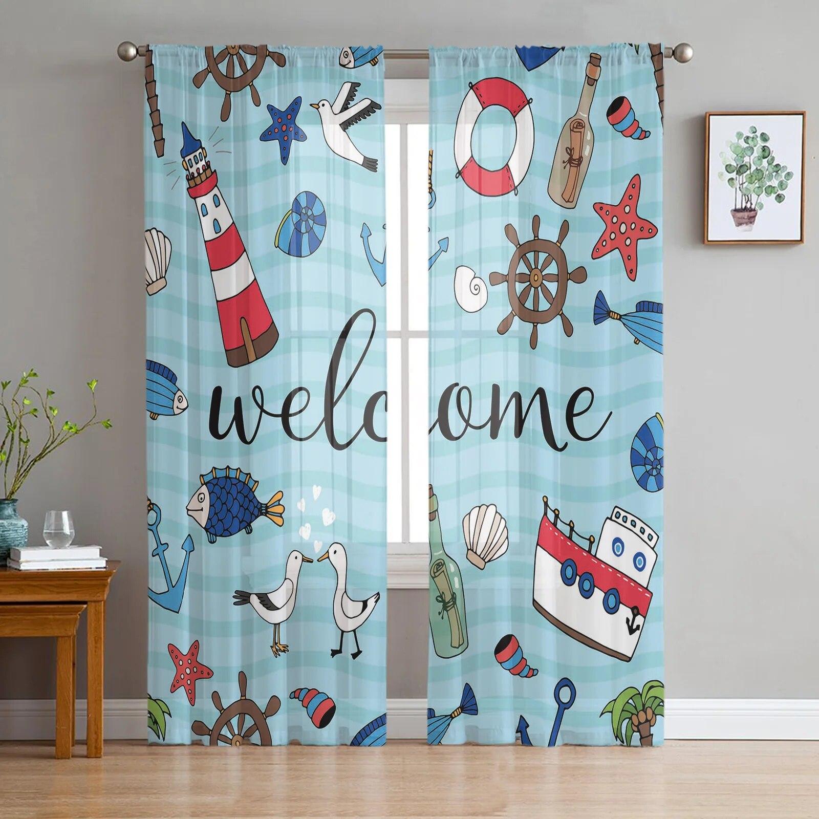 

Afternoon Tea Cake White Tulle Voile Curtain for Living Room Kitchen Bedroom Home Decor Window Treatment Sheer 135W x 114H(cm)