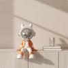 Dekorace astronauta s helmou, pryskyřičná soška, stolní figurka pro sběratele, do kanceláře,