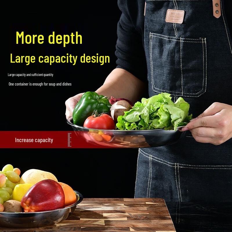 Xingfang 304 Stainless Steel Round Dinner Plate