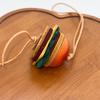 1 Piece Women'S Backpack Exquisite Pendant Hamburger Leather Bag Charm Keychain Decoration Diy Accessories