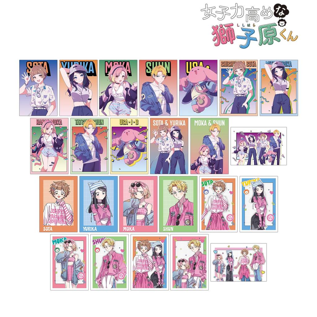 Highly feminine Aimai original city pop illustration Y2K trading postcard box of 24 Shishihara-kun, Mii's ver. & Hoshinegimi's ver.