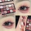Slightly Tipsy Wine Red Eyeshadow Palette, Rose Eye Makeup, Rose Pearl Matte Red Brown Cement Earth Color, Affordable Eyeshadow for Students