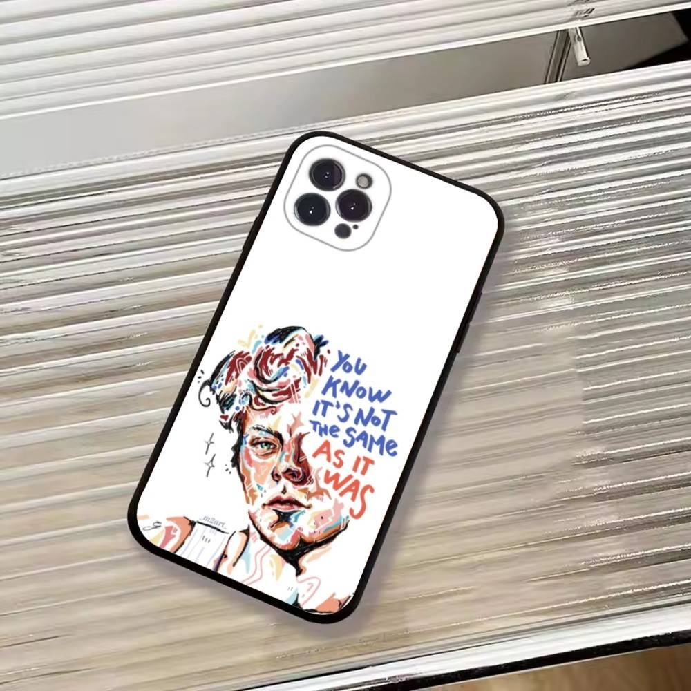 H-HaRRy Music S-Styles Phone Case For iPhone 17,16,15,14,13,12,11 Plus,Pro Max,XS,Soft Black Cover