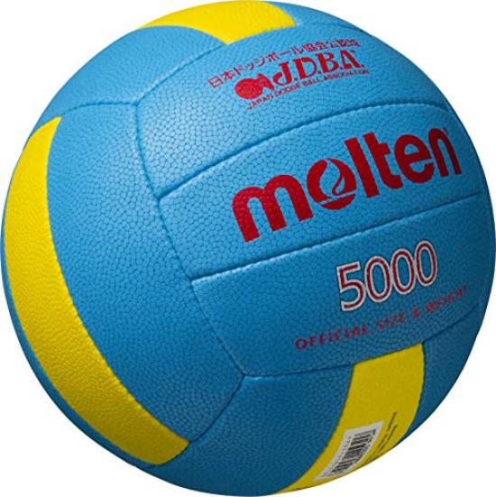Molten Dodgeball for upper elementary school lightweight 3 certified Dodgeball students, No. ball, ball, 5000, blue, D3C5000-L