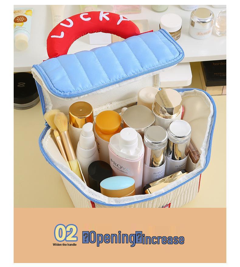 Cute Portable Waterproof Large-Capacity Makeup and Toiletry Bag