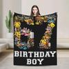 Italienisches Gehirnfäule Es ist mein Geburtstag Plüsch-Kuscheldecke Warm Weich Bequem Flanelldecke für Kinder Innen- oder Außenbereich