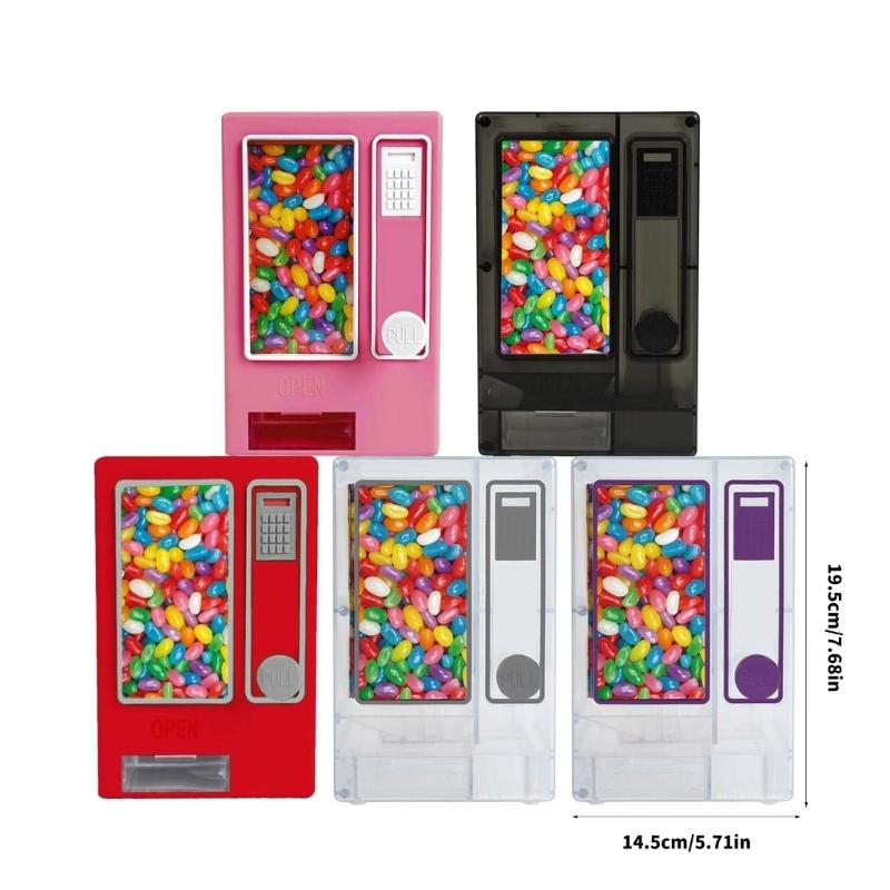 Plastic Candy Machine Toy Small Vending Machine For Children Treats Sweet Storage And Kids Room Decoration Shelf Display