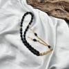 Rosario Islamico in Vetro Misbaha Perline di Preghiera Musulmani Bracciale Misbaha Islamico con Nappe Perline di Preghiera Tasbih Musulmane Regali