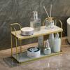 UV Plate Wrought Iron Frame Storage Rack Decoration Women's Skincare Cosmetics Stand Ornaments Bathroom Toiletries Sorting Shelf