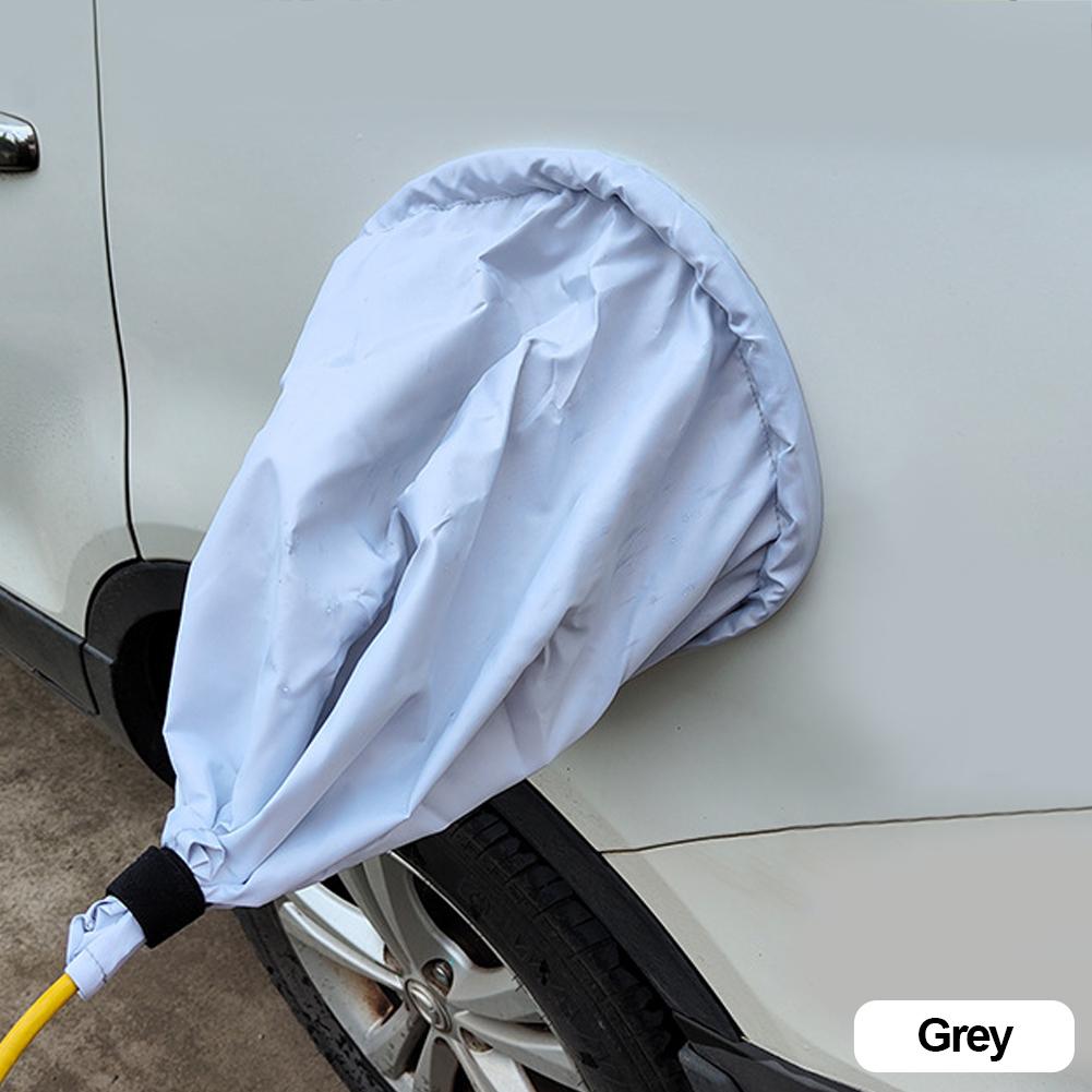 

Крышка порта зарядного устройства для электромобиля, магнитная, водонепроницаемая, пылезащитная, красивая, всесторонняя защита на 360° для электромобиля серый