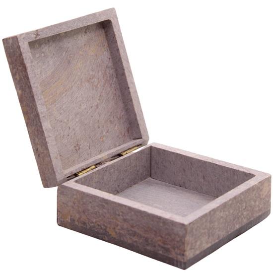 

Женская прямоугольная мраморная шкатулка для украшений из мыльного камня 10,16 см