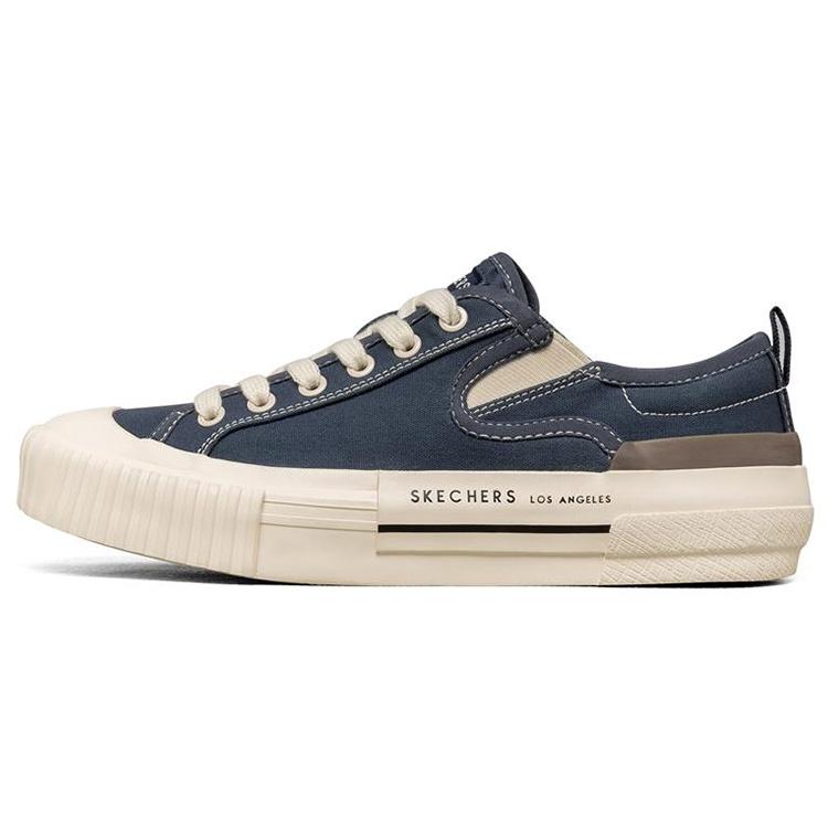 (WMNS) Skechers New Moon Low Canvas Shoes Navy Women s 155391-NVY EU 35